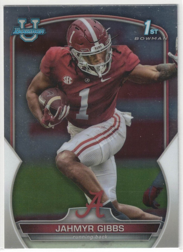 2022 Bowman Chrome University Jahmyr Gibbs 1st Bowman #82