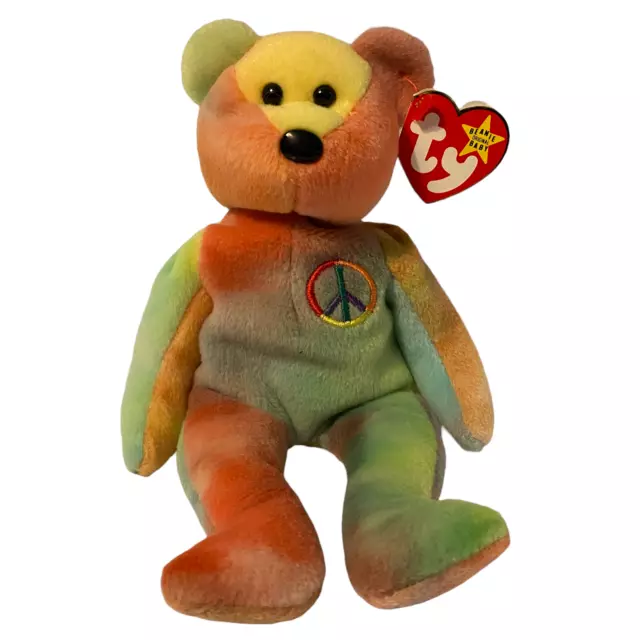 Beanie baby best sale with peace sign