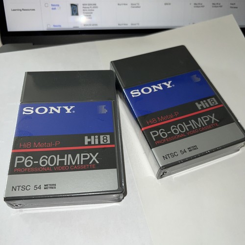 lot 2 Sony Hi8 MetalP P660HMPX Metal Particle Tape Professional video