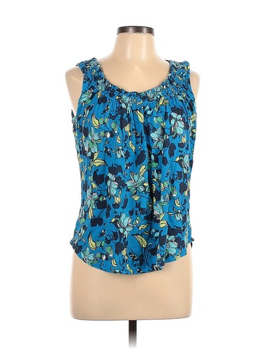 Haut Femme St. John's Bay Bleu Avec Nœud Papillon - Taille S - Coton - Occasion Très Bon état