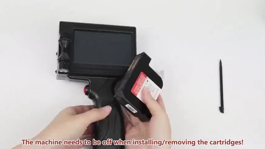 Handheld Inkjet Printer Touch Screen Dates Logo Laser Coder Label QR Bar Code - Image 3 of 4