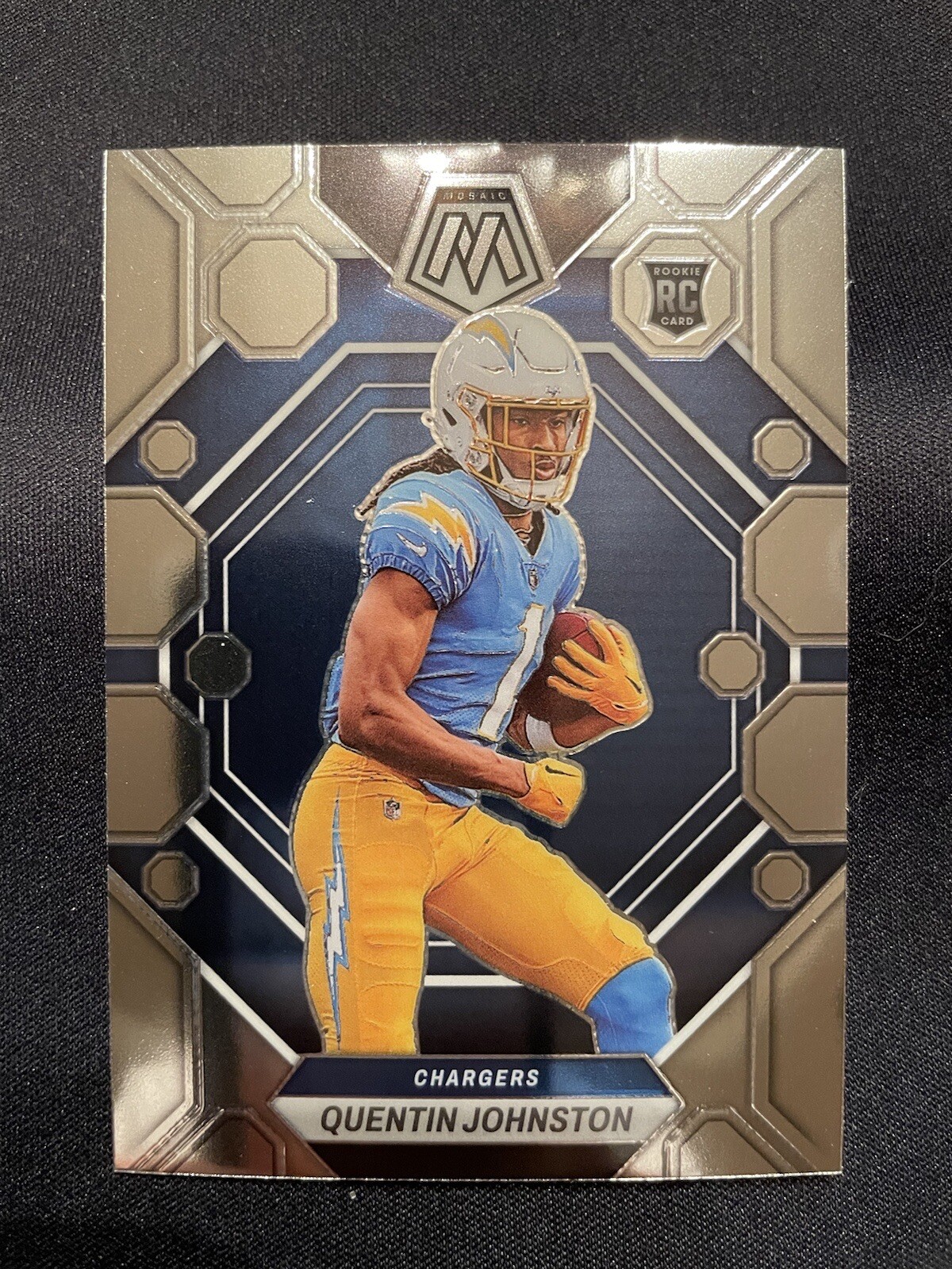 Quentin Johnston 2023 Panini Mosaic Base Rookie Card #356 Los Angeles Chargers