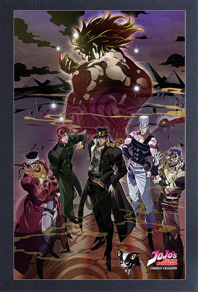 JOJO'S BIZARRE ADVENTURE GRO COVER 13x19 FRAMED GELCOAT ANIME