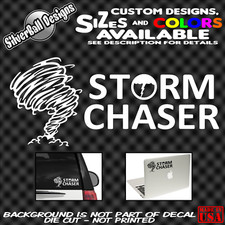 Storm Chaser Custom Vinyl Sticker Decal Car Tornado Hurricane Spotter Weather