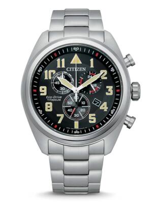 Citizen Eco-Drive AT2480-81E Solar Herren Chrono Super-Titanium  Ø44mm