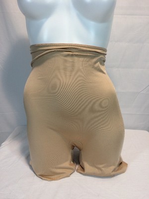 SPANX SLIMPLICITY HIGH WAIST BODY SHAPER BRIEF MID THIGH NUDE #394 LARGE NEW $68