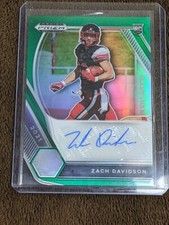 2021 PRIZM DRAFT GREEN ROOKIE AUTO ZACH DAVIDSON