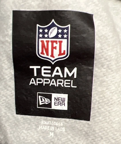 New $70 Dallas Cowboys Mens Sideline Fleece Pullover Hoodie Sweatshirt Gray M