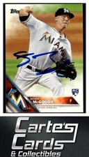 Scott McGough 2016 Topps #694  RC Miami Marlins TTM/IP Signed Autographed