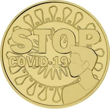 Tibet 1 dollar 2020 UNC Virus stop