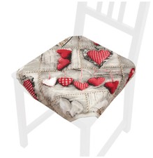 Cuscino sedia universale trapuntato coprisedia cucina lacci lavabile moderno