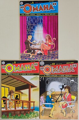 Omaha The Cat Dancer # 1, 2, 12 - 1986 Kitchen Sink Comics