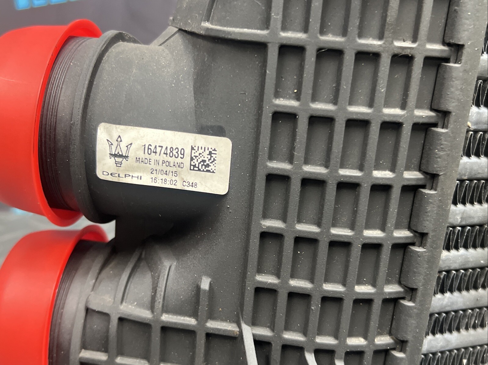OEM 2014-2020 MASERATI GHIBLI LEFT RADIATOR TURBO INTERCOOLER 16474839