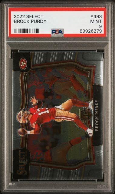 2022 Select Brock Purdy Field Level Rookie #493 - PSA 9