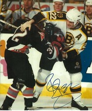 ROB RAY SIGNED 8X10 PHOTO BUFFALO SABRES HOCKEY PICTURE AUTOGRAPH N PERSON FIGHT