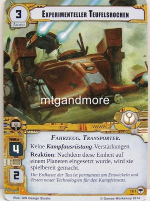 Warhammer 40000 Conquest LCG - Experimenteller Teufelsrochen #161 - Base Set dt.