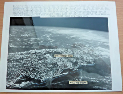 ORIGINAL UPI Pressefoto Gemini 5 Florida NASA Space Center 23x18cm selten TOP
