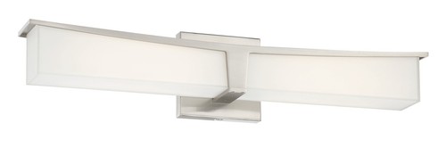 George Kovacs Plane 1 Light LED Light Bath with a Brushed Nickel Finish