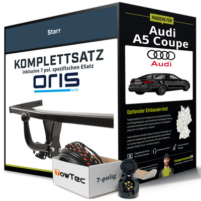 Anhängerkupplung ORIS starr für AUDI A5 Coupe +E-Satz NEU inkl. EBA PKW