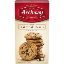 Archway Classics Soft Oatmeal Cookies, Three Trays Oatmeal Raisin
