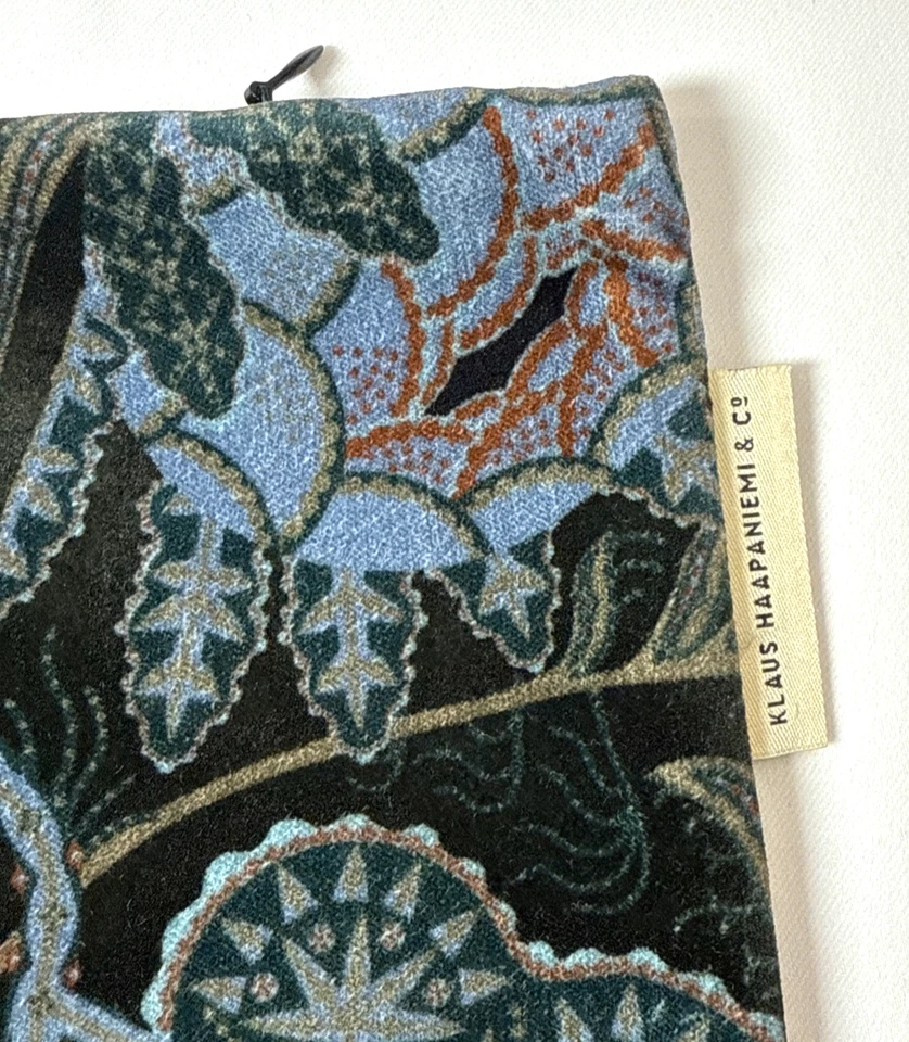 Klaus Haapaniemi & Co. Long Iceflower Moss Green Velvet Cushion Cover (NEW) - Image 2 of 4