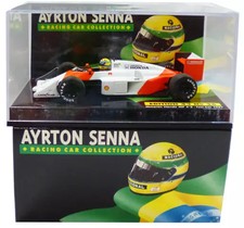 1/43 McLaren Honda MP 4-3 Test Car Orange White Ayrton Senna Diecast