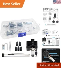 Universal P1P/P1S Hotend with 5 Low-Clogging Nozzles – Ideal for 3D Printers