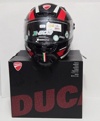 Ducati Helmet X803 Speed EVO Ultra Carbon Lg/Blk Dust Cover, Pinlock NIB OEM