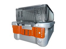 Aesculap JJ321 Aluminum Storage Container with JJ430 Lid & Mesh Basket – Germany