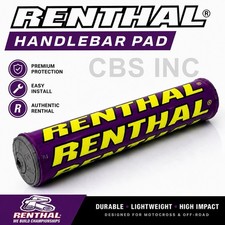 Renthal Bar Pad Purple P332 Motocross Dirt Bike Handlebar Crossbar Pad Limited E