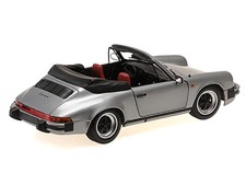 1/18 1983 Porsche 911 Carrera Cabriolet 3.2 Gray Metallic – Minichamps Diecast