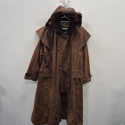 Barbour Vintage Country Stockman Backhouse Riding Long Jacket Coat Size Medium