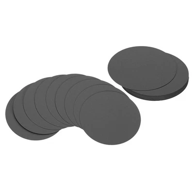 Pour 3inch Cercles en Carton, 25 Pièces Épais Coasters Papier Noir - Photo 1/4