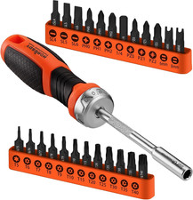 25 Security Torx Screwdriver Bit Set T5-t40 14 Ratcheting Magnetic Bit Driver