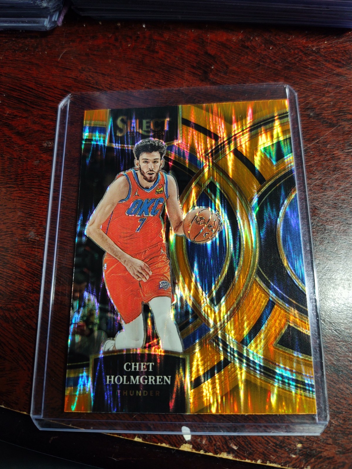 2022 select chet holmgren Premier Level Orange Flash