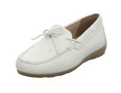 Ara Mokassin ALABAMA Weiß Leder Slipper Ballerina Halbschuh Einlagen 19212 04