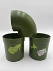 VTG 1989 TMNT Sewer Lair Playset - Lot Of 3 Green Pipe Parts Lot