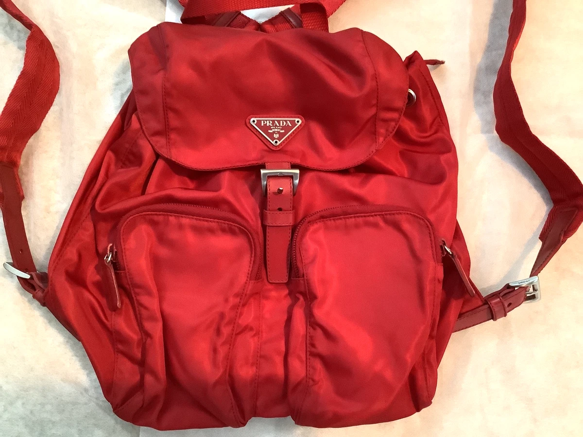 PRADA Tessuto Nylon Exterior Backpack Bags & Handbags for Women
