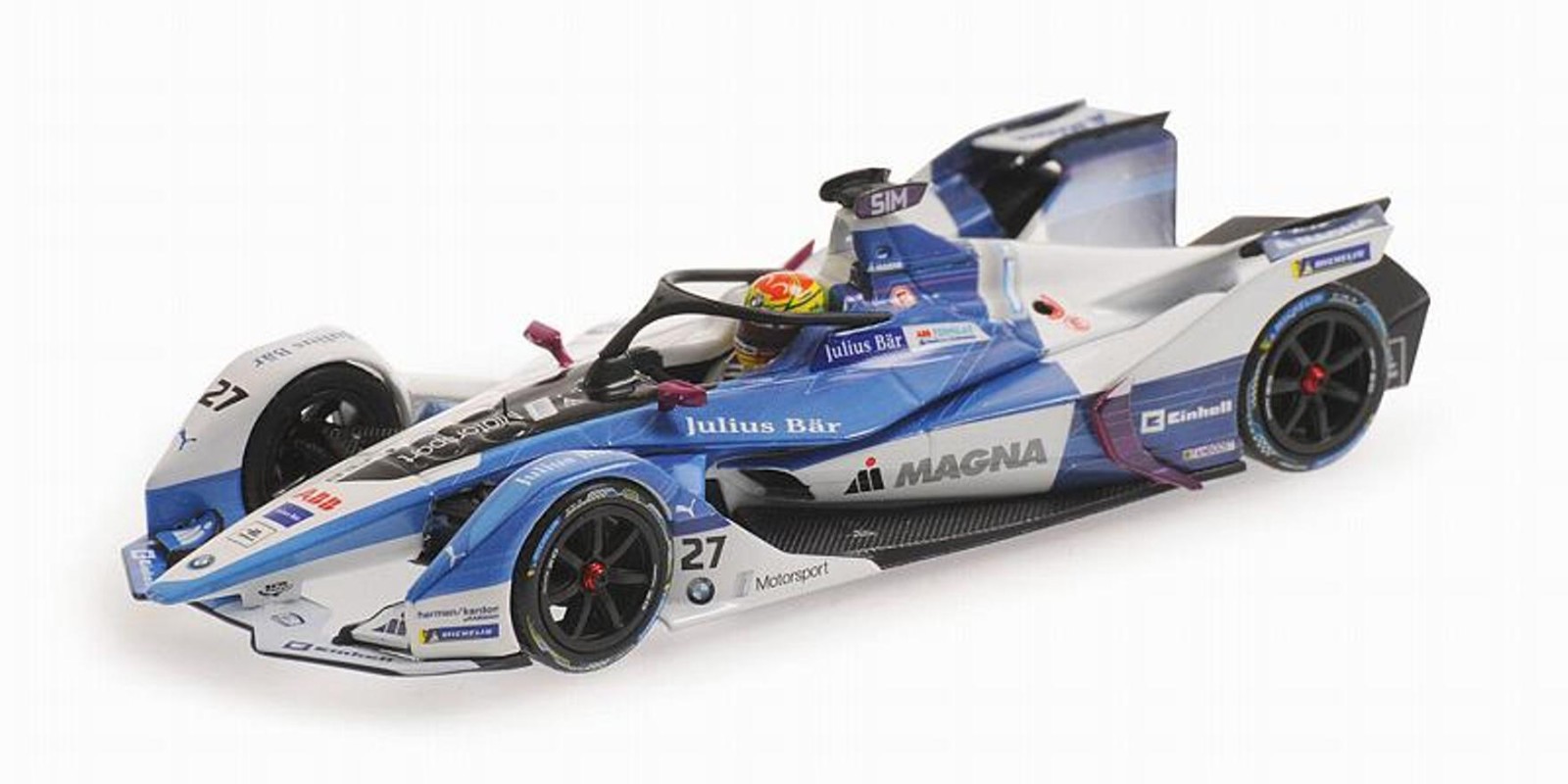 BMW Andretti Formula E Miniature 1:43 Décoration Bureau Passionné Sport Auto
