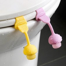 4PCS Toilet Seat Lifter Handles Touch-Free Toilet Lid Pull Straps Bathroom USA