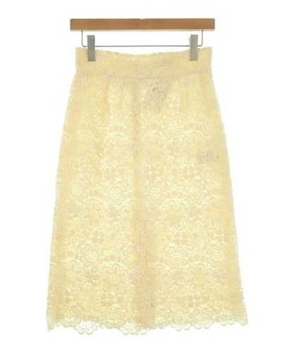 DOLCE&GABBANA Long/Maxi Length Skirts Ivory(Lace) 40(Approx. M) 2200652223088