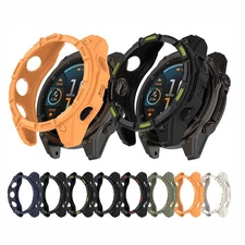 Skeleton Protective Case Half Wrap Armor Case for GARMIN Fenix8 47MM/51MM Solar