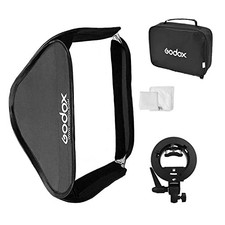 Godox S-Type Bowens Mount Flash Bracket with Softbox Kit 31.5 x 31.5"