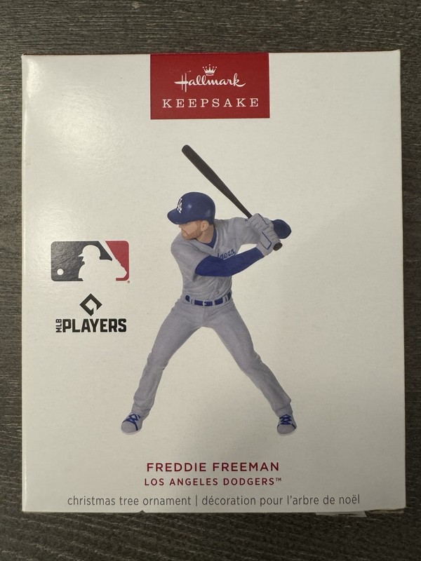 2025 HALLMARK FREDDIE FREEMAN KEEPSAKE ORNAMENT 25-2 NEW IN BOX NIB DODGERS