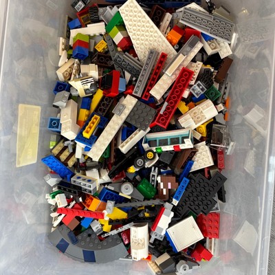Bulk Lot of LEGO Replacement Bricks Blocks Parts Wheels 3 Lbs. Preowned Modern