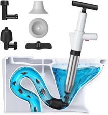 Kit Disostruzione per Scarichi a Pressione - Strumento Manuale per WC, Lavandini