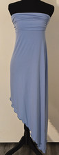 Urban Outfitters Strapless Medium Dress Blue Asymmetrical Womens Summer Casual