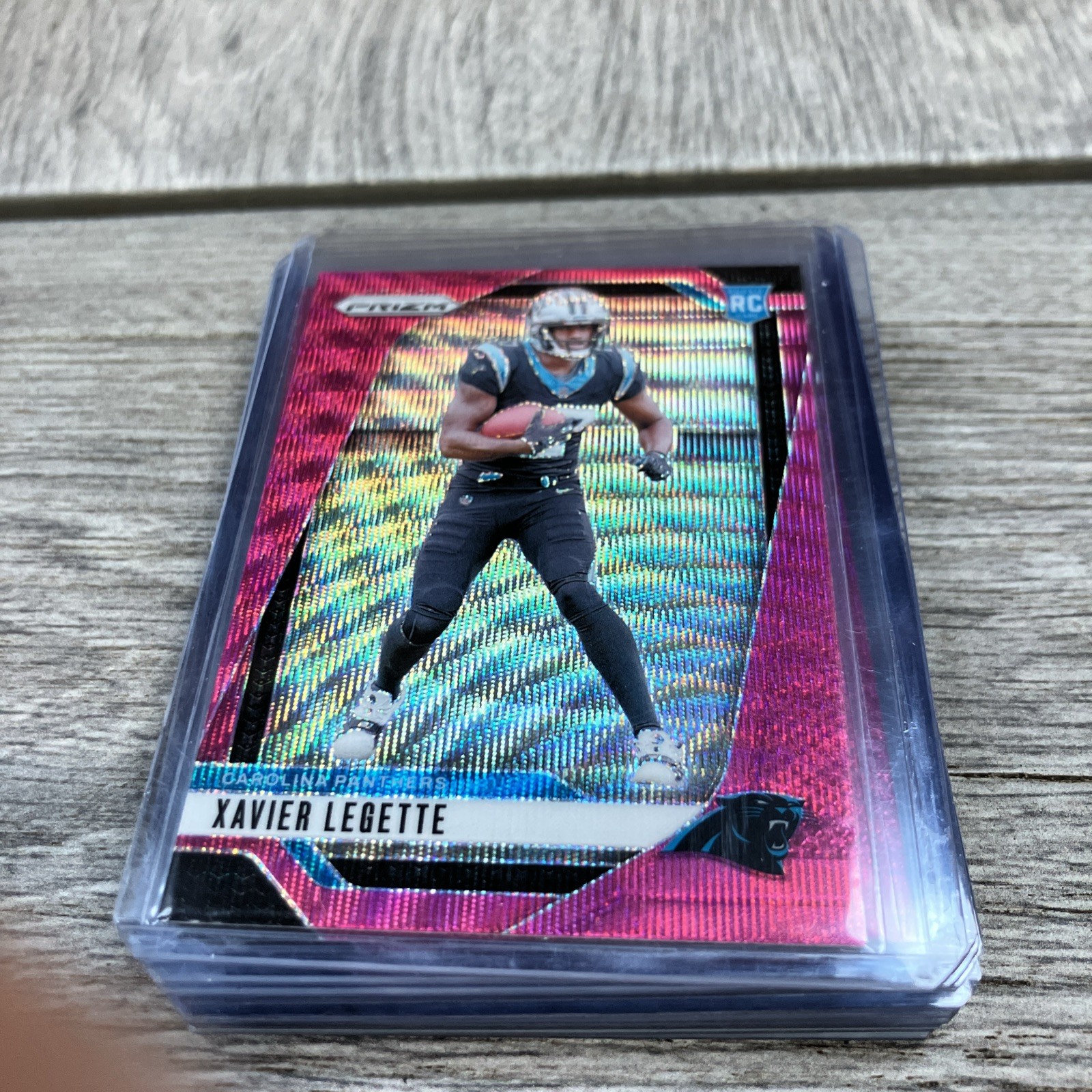 2024 Panini Prizm - Rookies Xavier Legette #398 Pink Wave Prizm (RC)