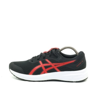 ASICS Herren Patriot 12 Sportschuh Schwarz Rot Leicht Laufschuh EU 41,5