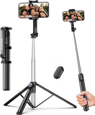 67 Selfie Stick Tripod for Iphone, Lightweight Travel Phone Tripod with Wireles